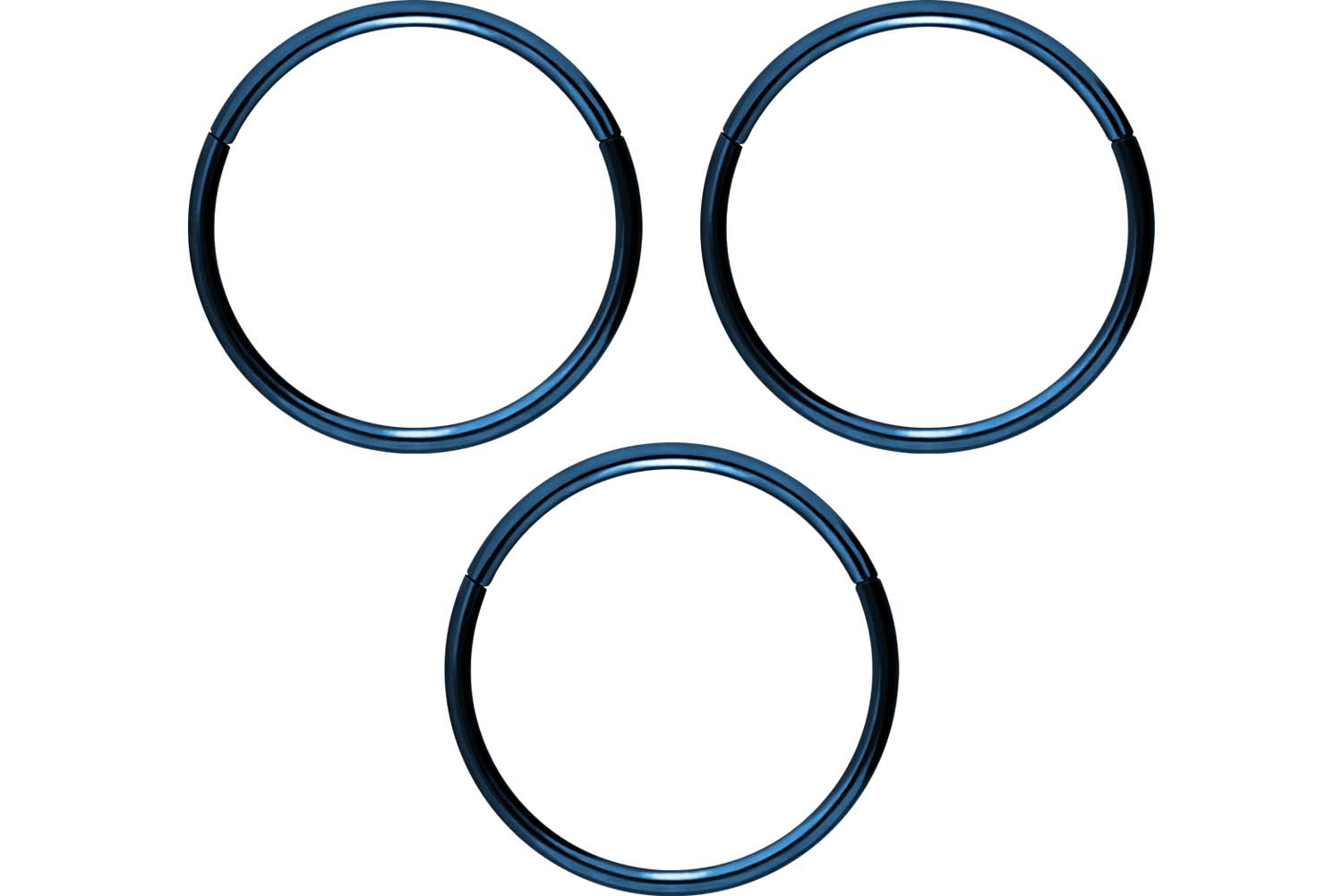 SET Chirurgenstahl Segmentring Clicker Piercing